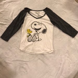 Snoopy baseball style T-shirt